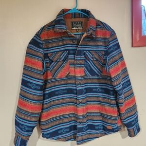 Jachs of New York Men's Long Sleeve Button Up South Western Shirt Jacket Medium